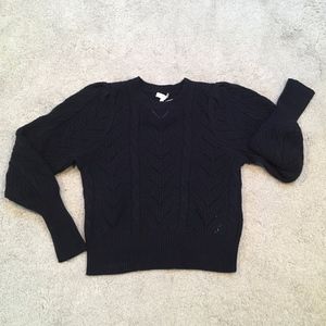 Joie Leti Wool Cashmere 50's Bishop Sleeve